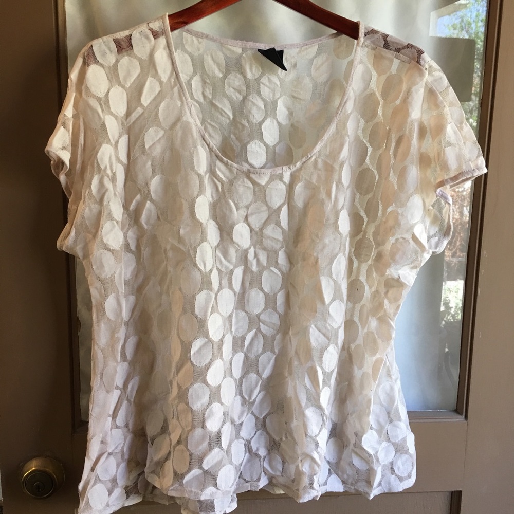 Sheer Polka Dot Top